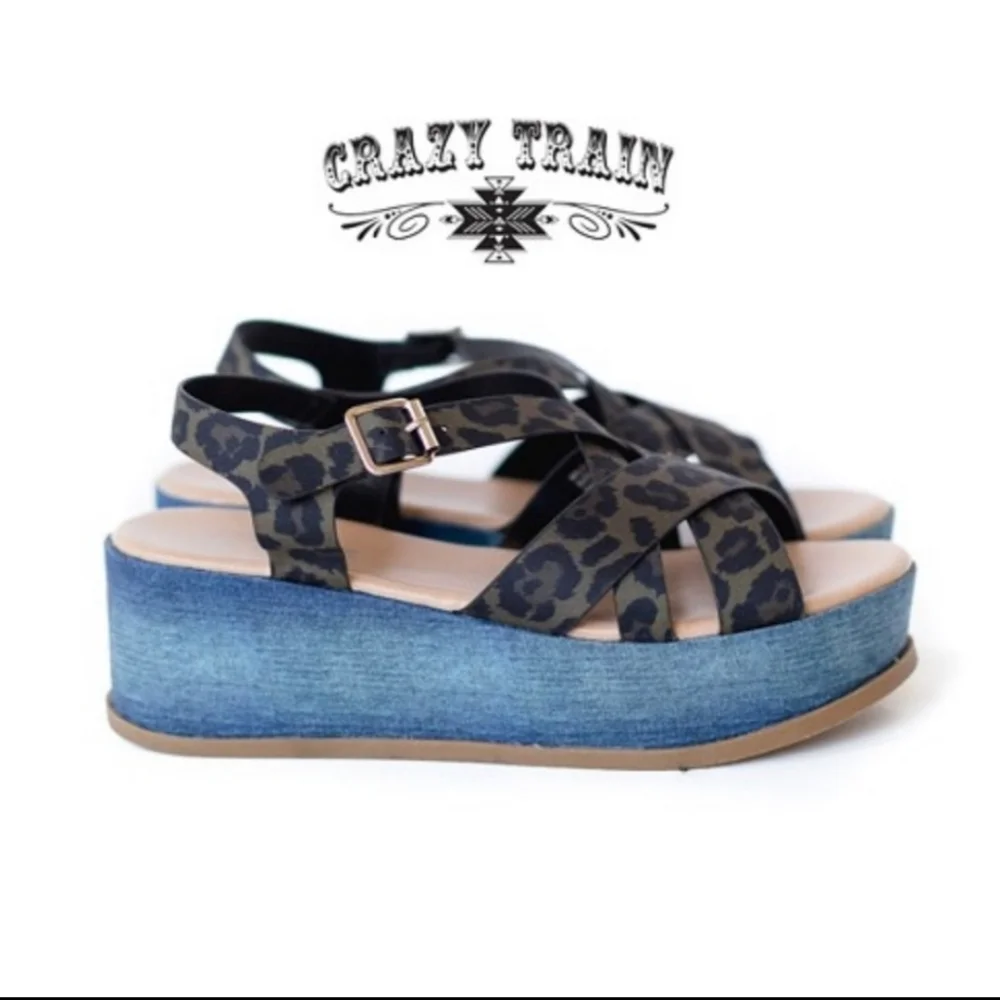 WILD DENIM WEDGES - Picture 4 of 4